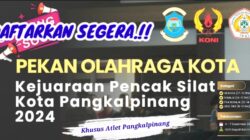 Kejuaraan Pencak Silat Akan Segera di Gelar IPSI Kota Pangkalpinang