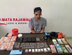 Ditresnarkoba Polda Babel Berhasil Ringkus Pria Miliki Senjata Api Softgun dan Sabu 63,72 gram